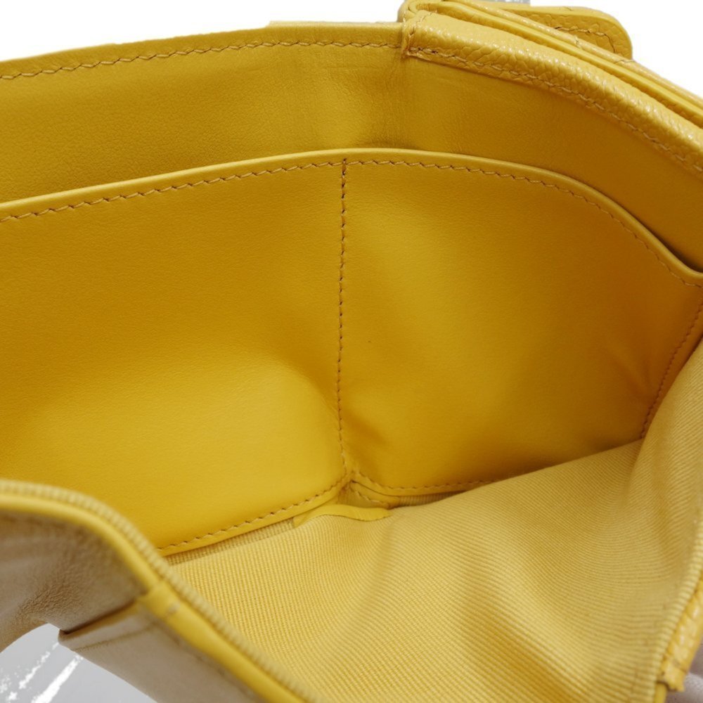 CHANEL Authentic Yellow Caviar Leather Wallet - Picture 7 of 10